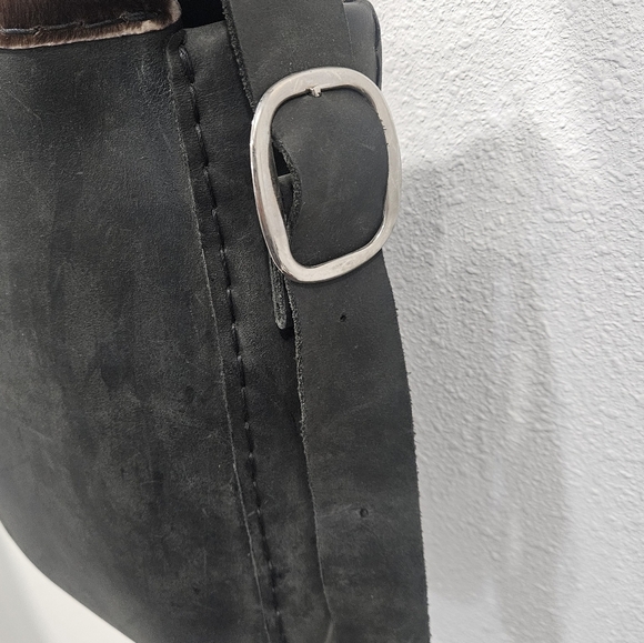 Cowhide Leather Print Crossbody Handcrafted Purse women's - Picture 3 of 8